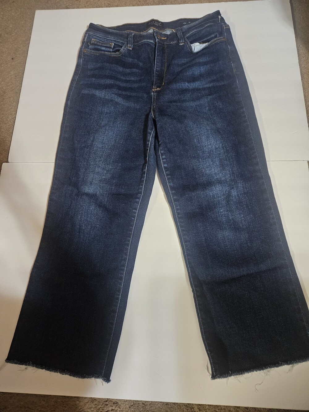 Judy Blue Womens High Waist Wide Leg Crop Jeans 13/31